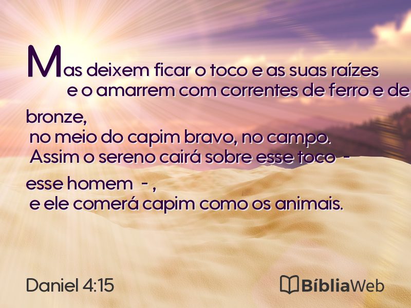Daniel 4:15 em imagem para compartilhar