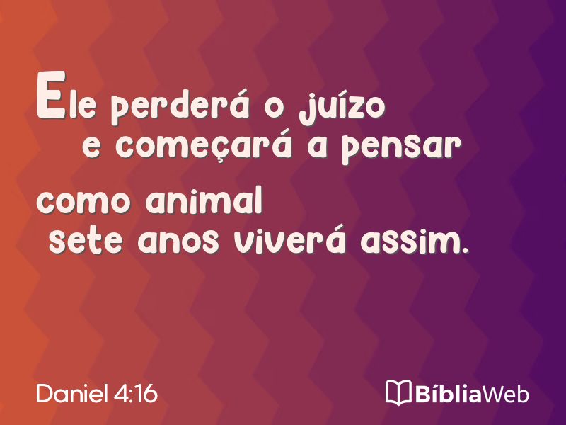 Daniel 4:16 em imagem para compartilhar