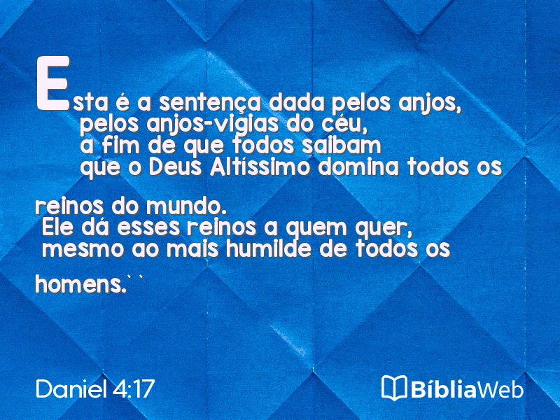 Daniel 4:17 em imagem para compartilhar