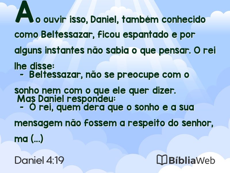 Daniel 4:19 em imagem para compartilhar