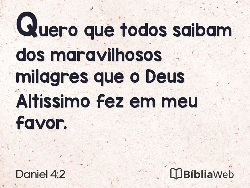 Daniel 4:2 em imagem para compartilhar
