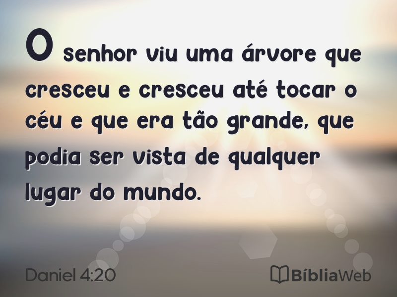 Daniel 4:20 em imagem para compartilhar