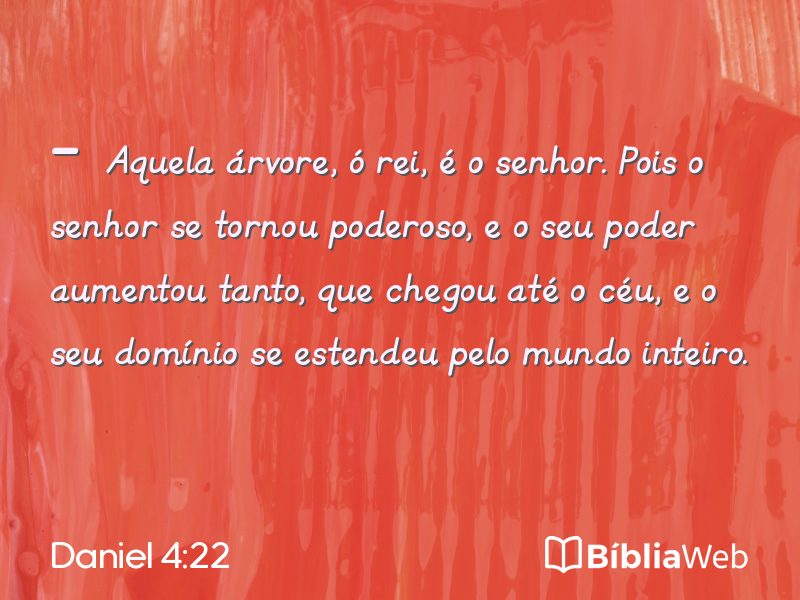 Daniel 4:22 em imagem para compartilhar