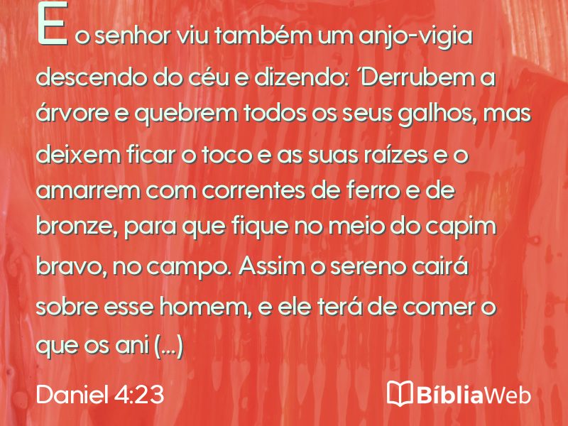 Daniel 4:23 em imagem para compartilhar