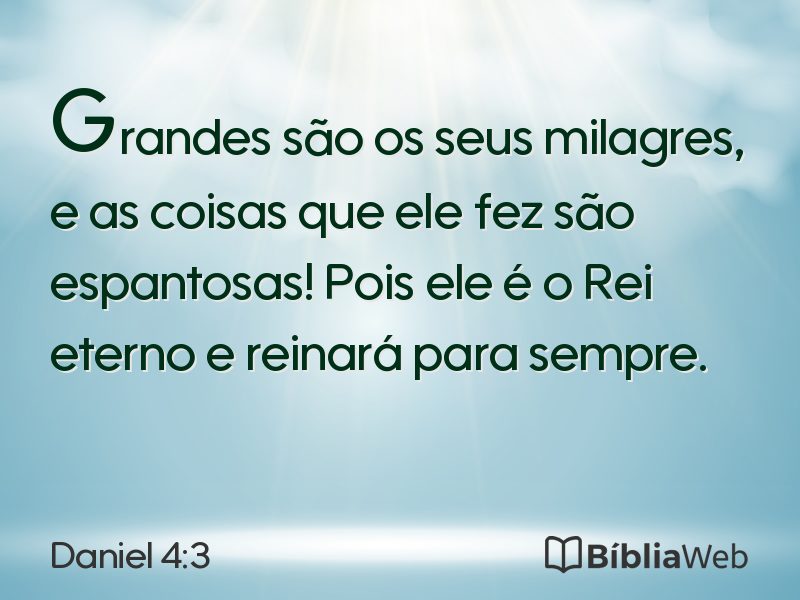 Daniel 4:3 em imagem para compartilhar