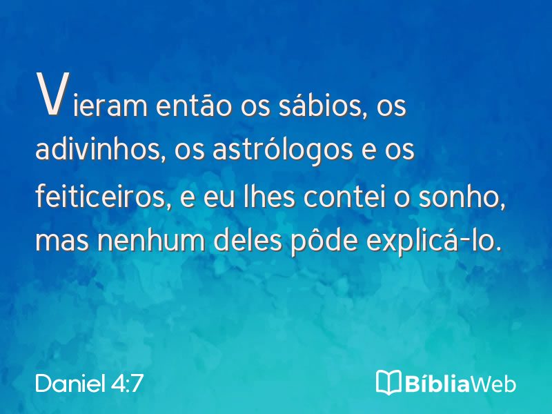 Daniel 4:7 em imagem para compartilhar