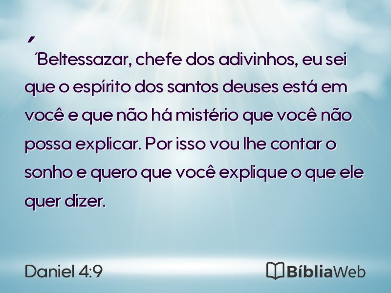 Daniel 4:9 em imagem para compartilhar