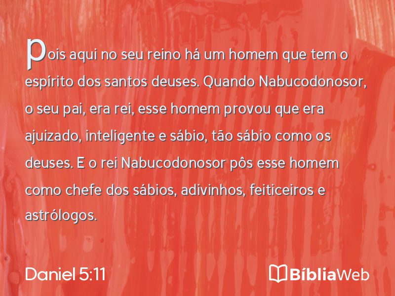 Daniel 5:11 em imagem para compartilhar