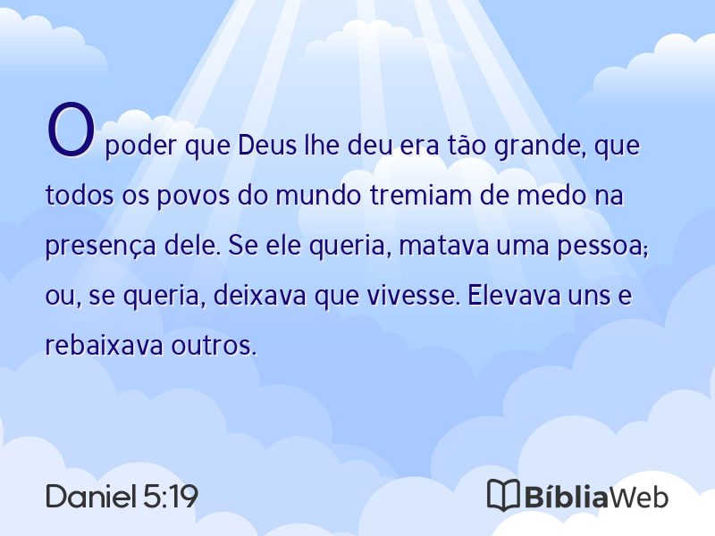 Daniel 5:19 em imagem para compartilhar