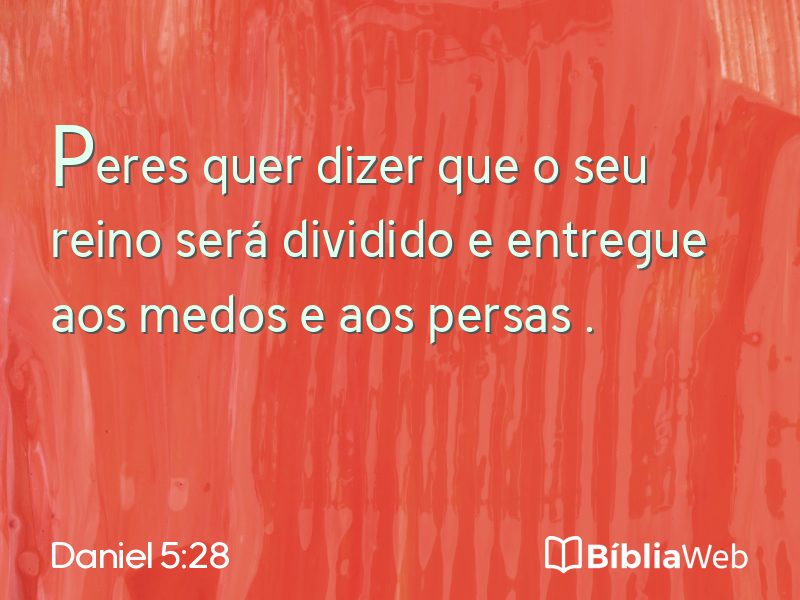 Daniel 5:28 em imagem para compartilhar