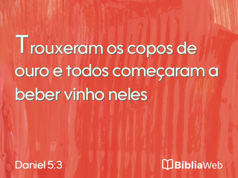 Daniel 5:3 em imagem para compartilhar