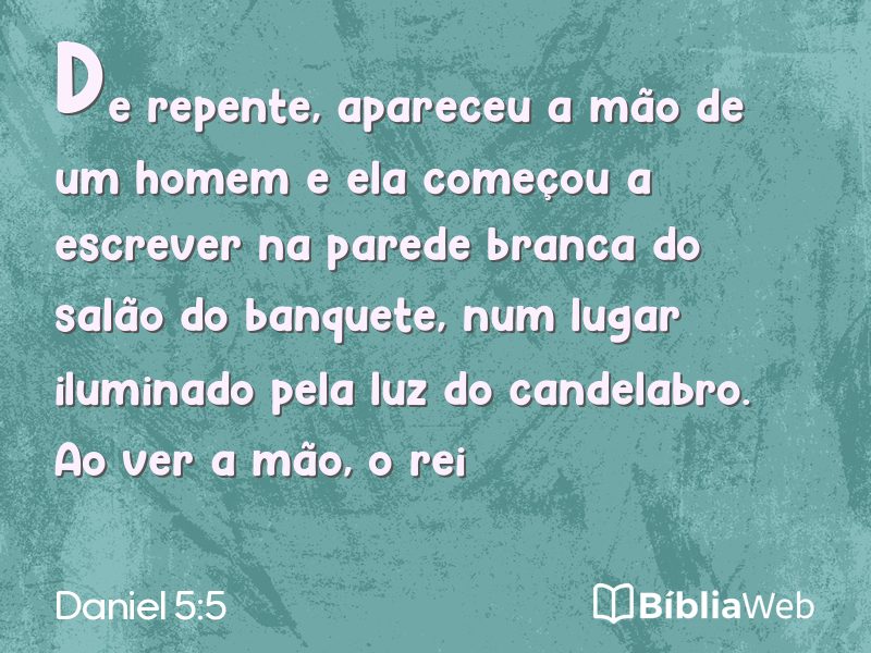 Daniel 5:5 em imagem para compartilhar