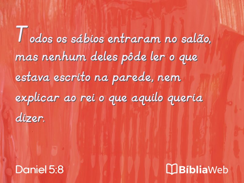 Daniel 5:8 em imagem para compartilhar