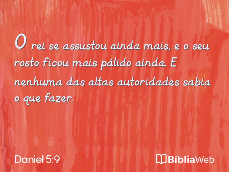 Daniel 5:9 em imagem para compartilhar
