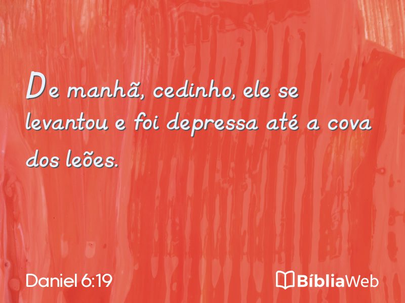 Daniel 6:19 em imagem para compartilhar