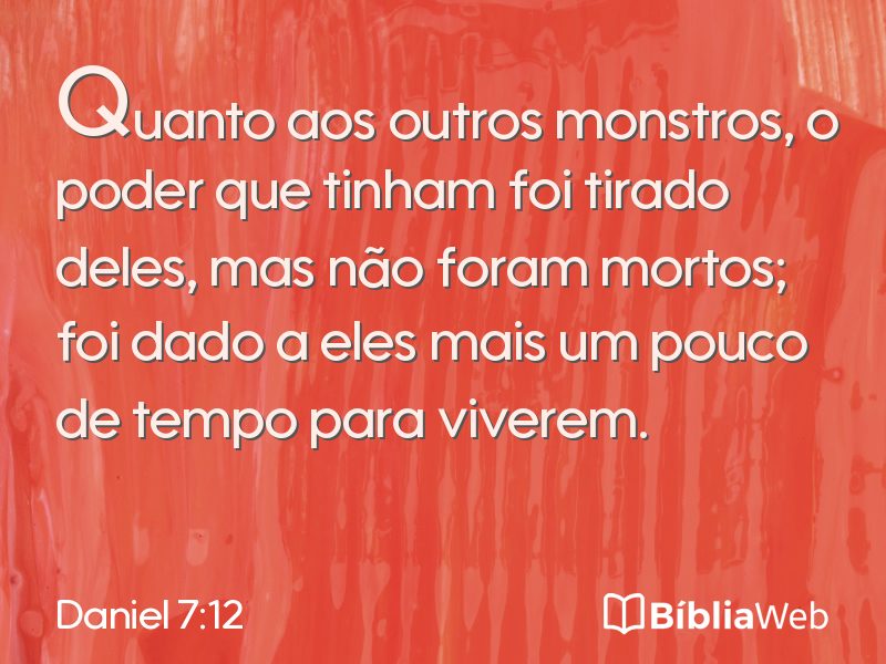 Daniel 7:12 em imagem para compartilhar