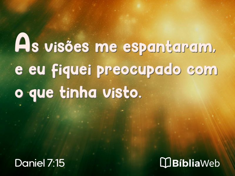 Daniel 7:15 em imagem para compartilhar
