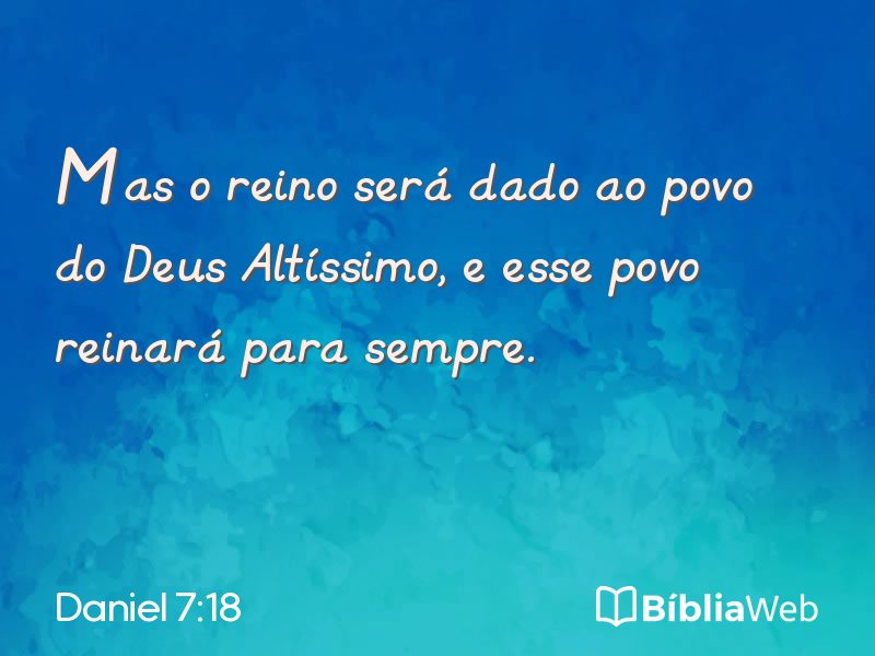 Daniel 7:18 em imagem para compartilhar