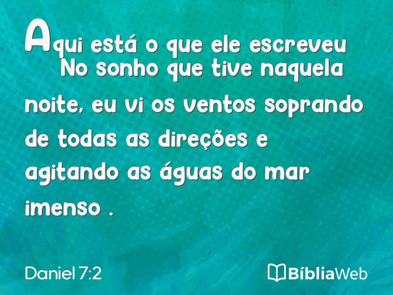 Daniel 7:2 em imagem para compartilhar