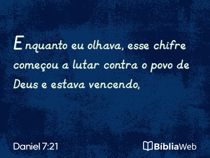 Daniel 7:21 em imagem para compartilhar