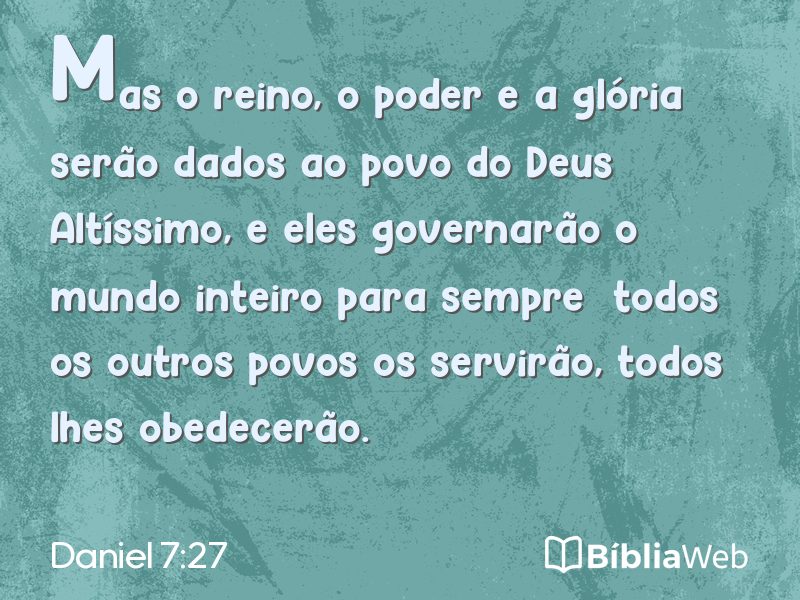Daniel 7:27 em imagem para compartilhar