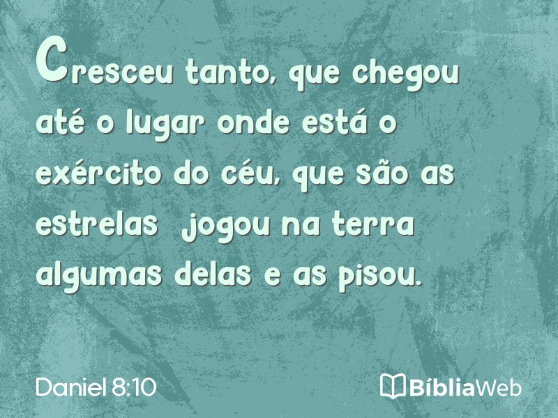 Daniel 8:10 em imagem para compartilhar