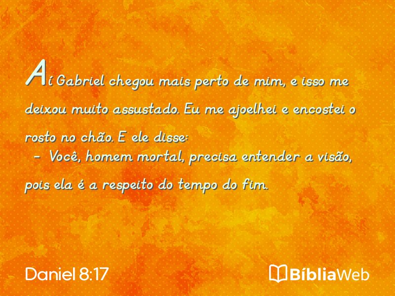 Daniel 8:17 em imagem para compartilhar