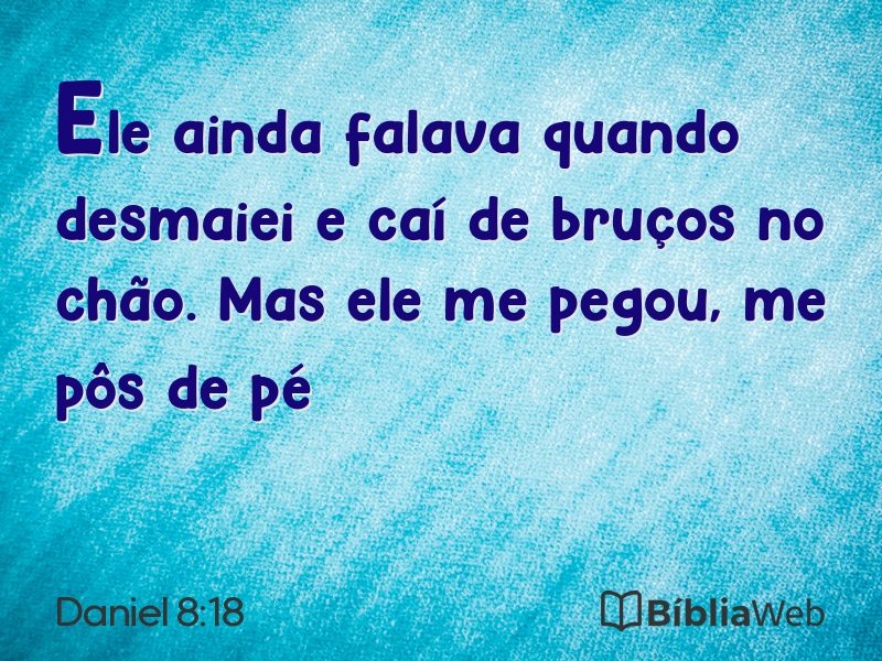 Daniel 8:18 em imagem para compartilhar