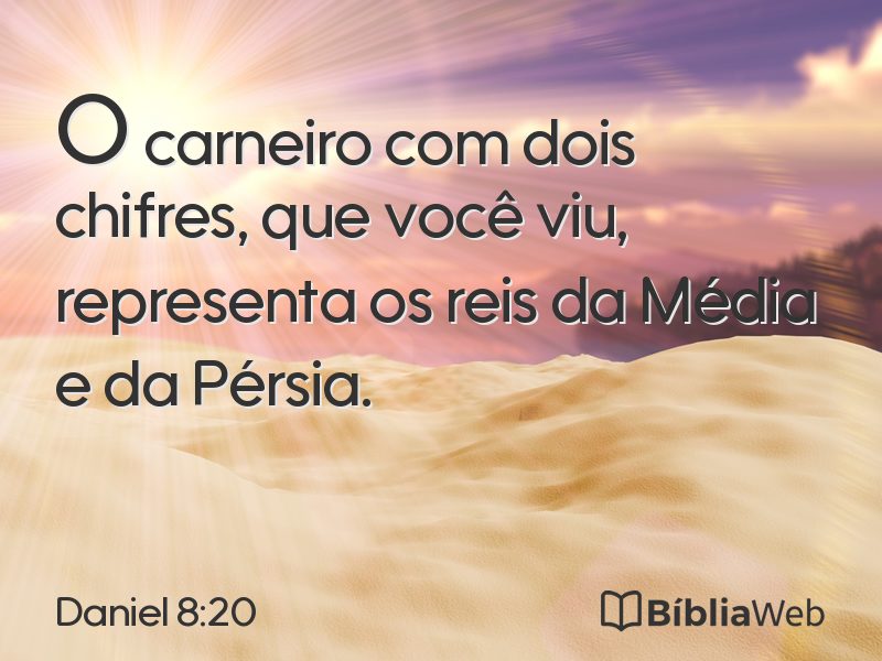 Daniel 8:20 em imagem para compartilhar
