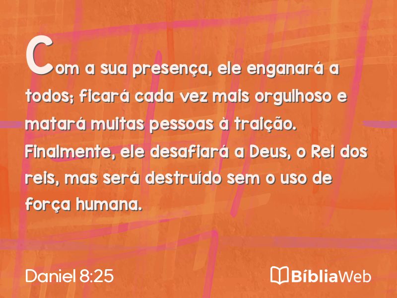 Daniel 8:25 em imagem para compartilhar