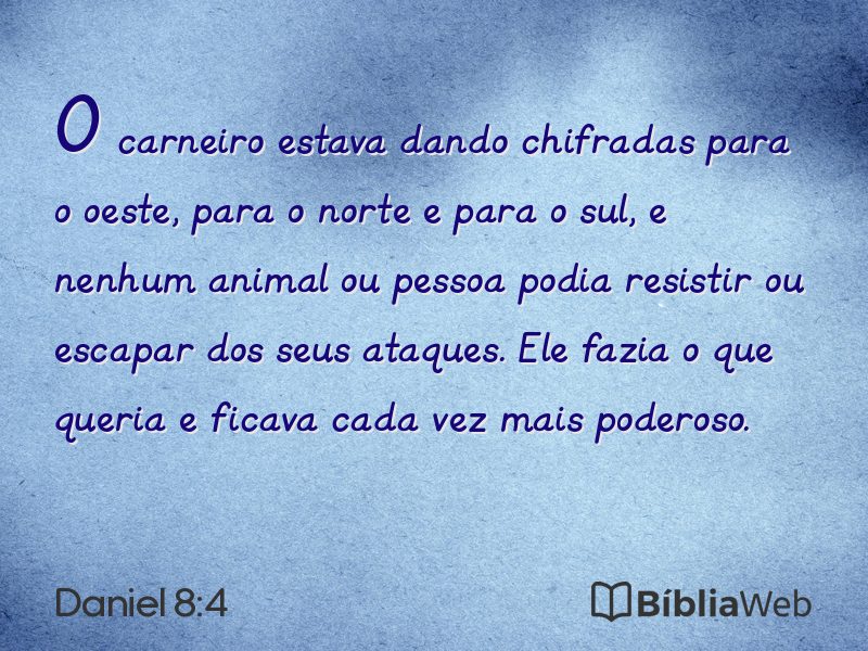Daniel 8:4 em imagem para compartilhar