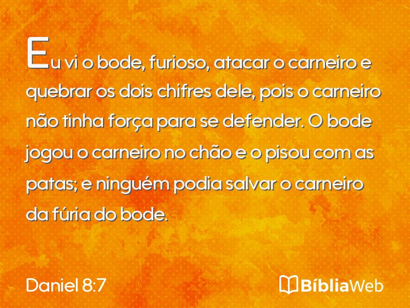 Daniel 8:7 em imagem para compartilhar