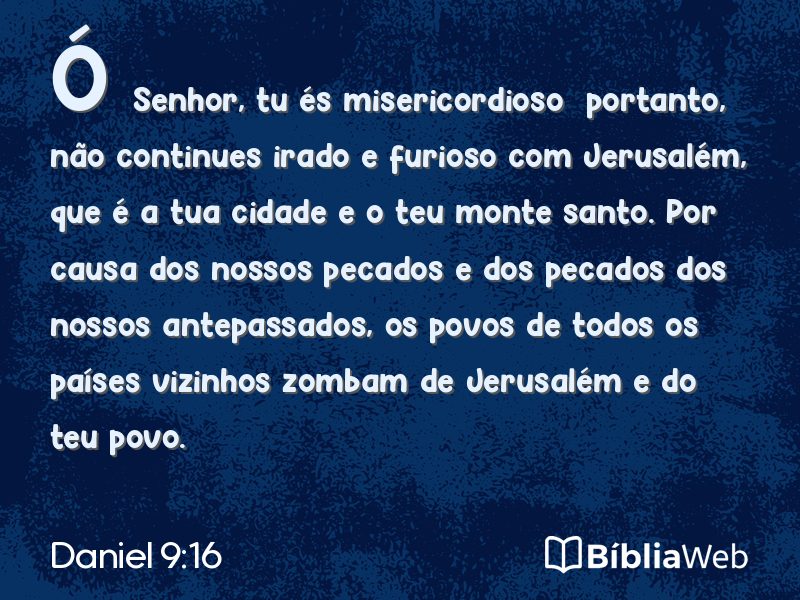 Daniel 9:16 em imagem para compartilhar
