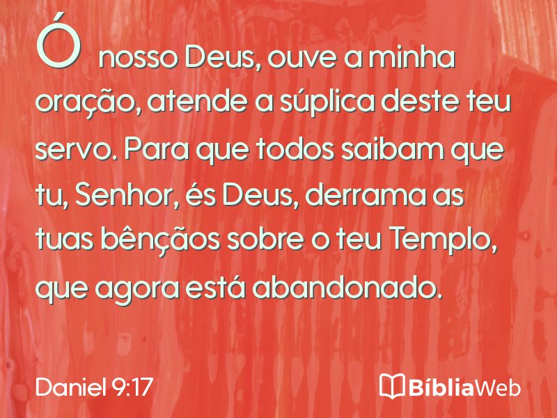 Daniel 9:17 em imagem para compartilhar