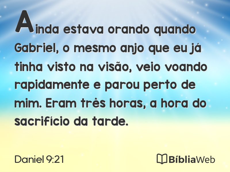 Daniel 9:21 em imagem para compartilhar
