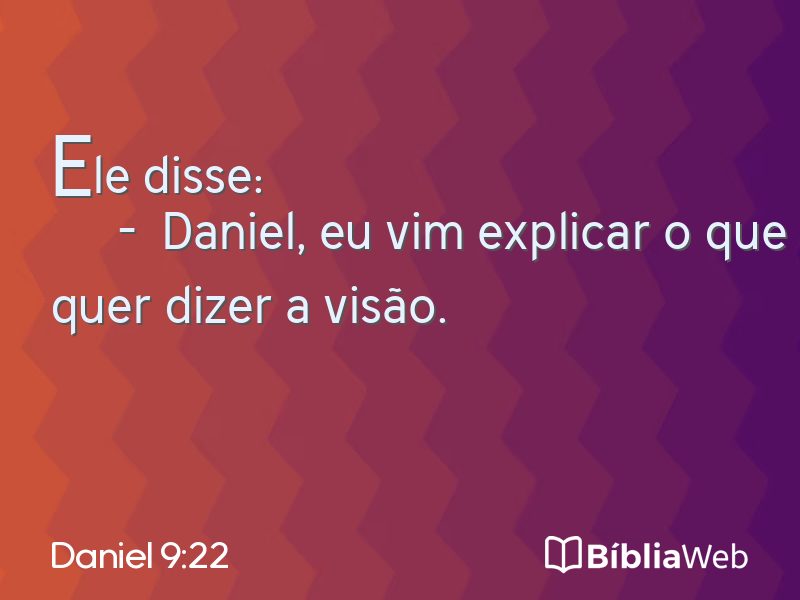 Daniel 9:22 em imagem para compartilhar
