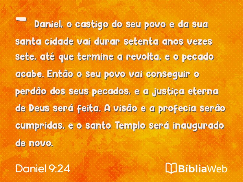 Daniel 9:24 em imagem para compartilhar