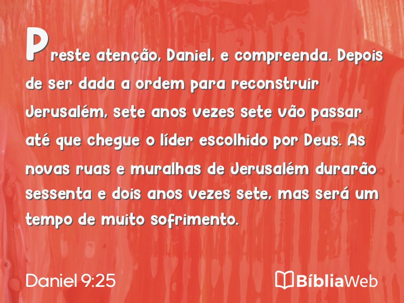 Daniel 9:25 em imagem para compartilhar