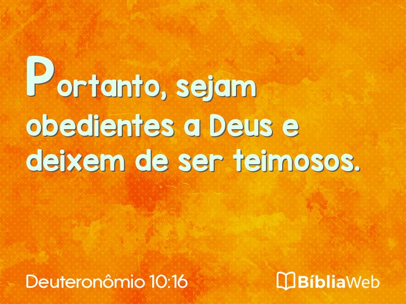 Deuteronômio 10:16 em imagem para compartilhar