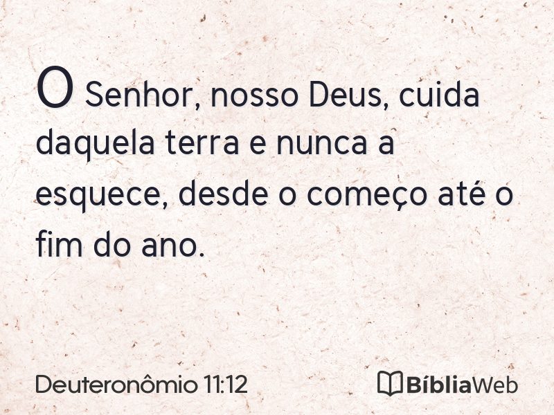 Deuteronômio 11:12 em imagem para compartilhar