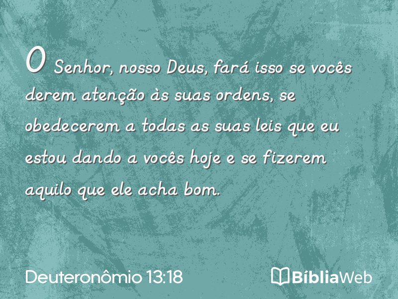 Deuteronômio 13:18 em imagem para compartilhar