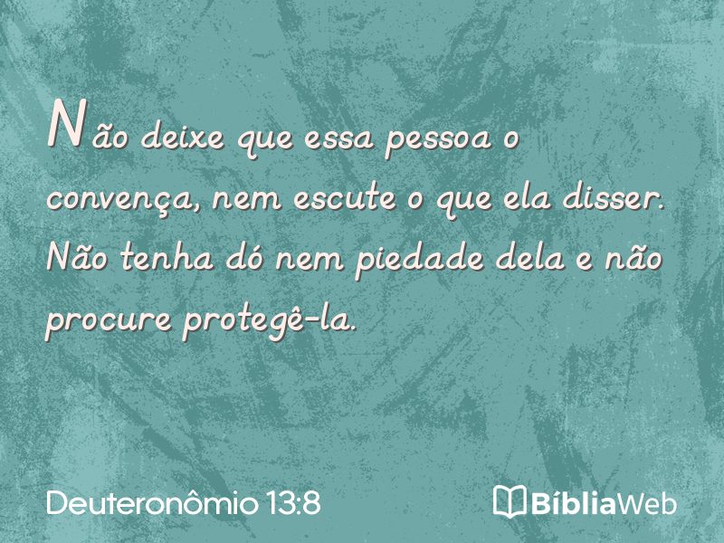 Deuteronômio 13:8 em imagem para compartilhar