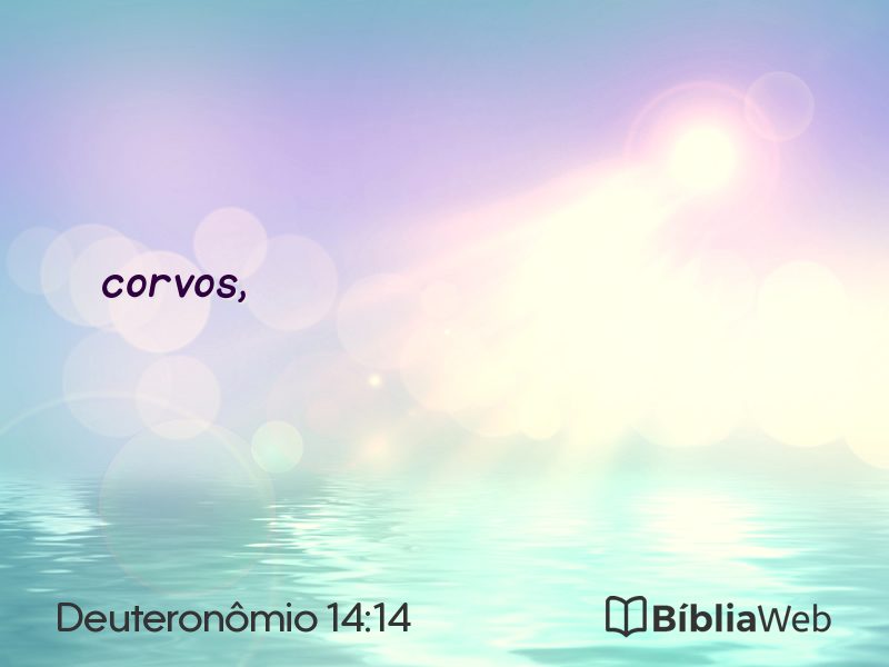 Deuteronômio 14:14 em imagem para compartilhar