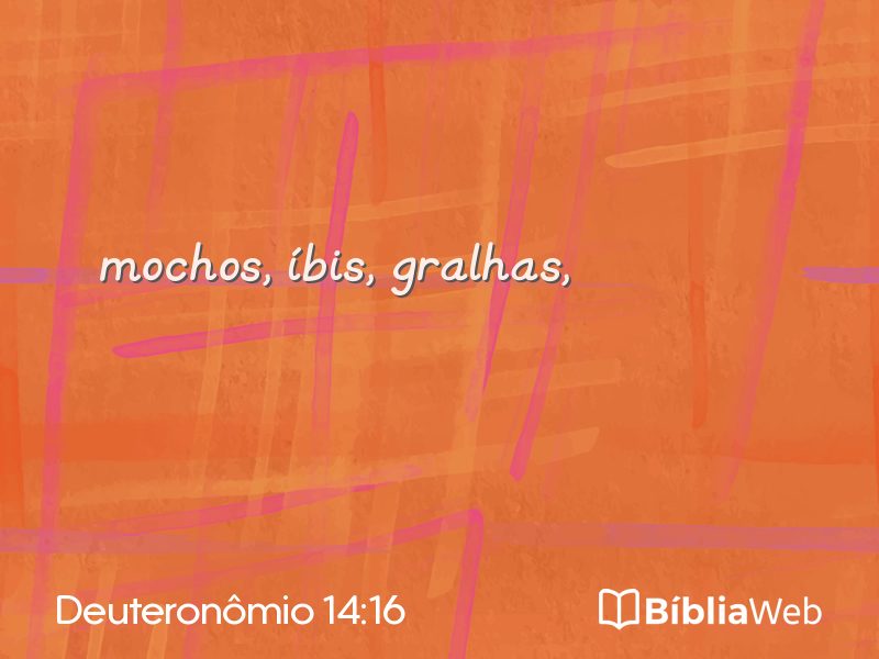 Deuteronômio 14:16 em imagem para compartilhar