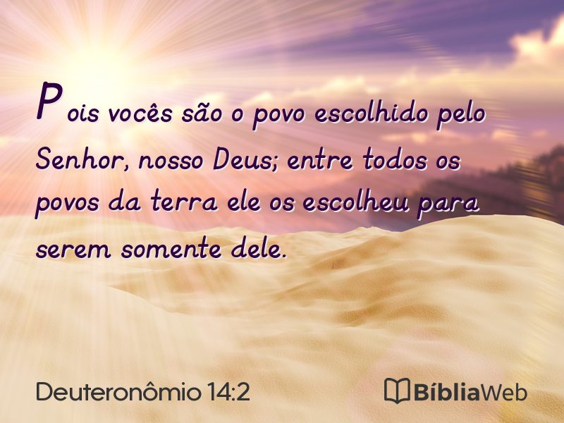 Deuteronômio 14:2 em imagem para compartilhar