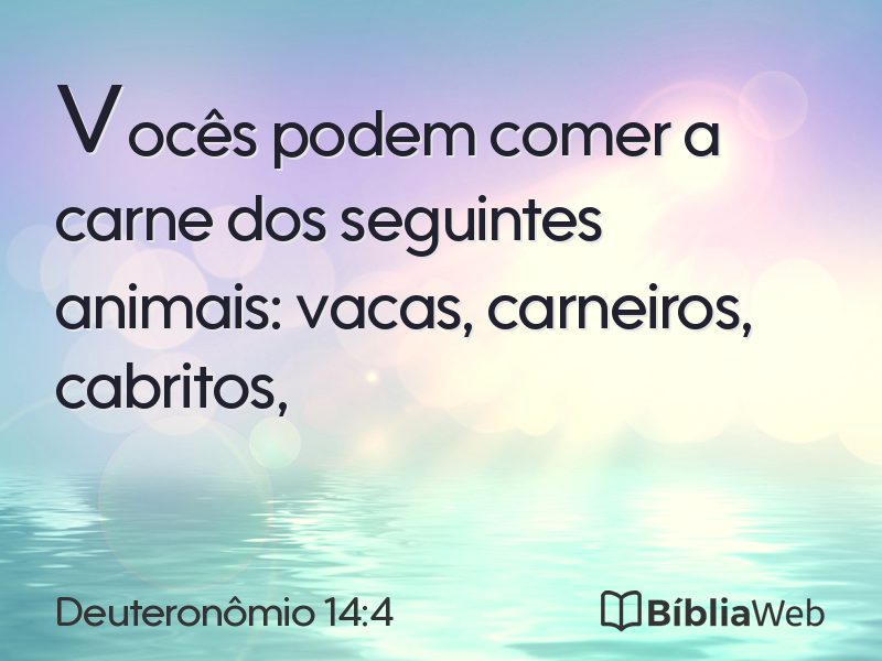 Deuteronômio 14:4 em imagem para compartilhar