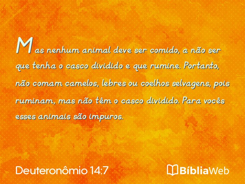 Deuteronômio 14:7 em imagem para compartilhar