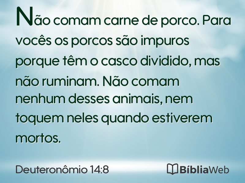 Deuteronômio 14:8 em imagem para compartilhar