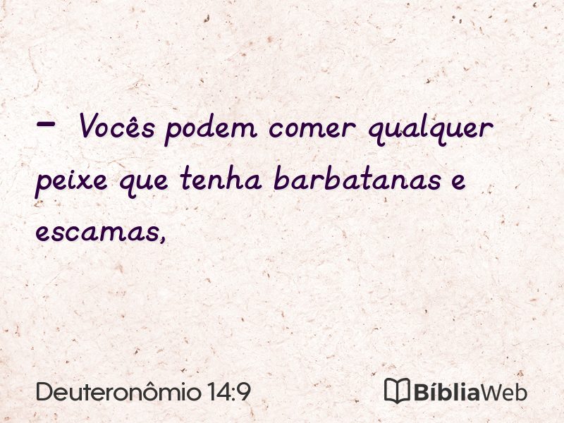 Deuteronômio 14:9 em imagem para compartilhar