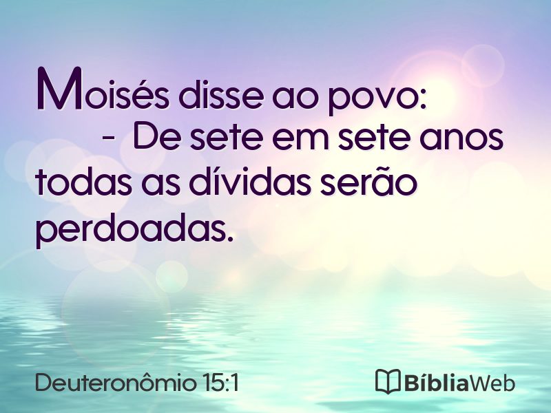 Deuteronômio 15:1 em imagem para compartilhar